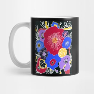 Psychedelic Color Mushrooms Mug